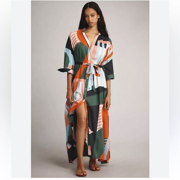 Essentials Dresses & Skirts - Essentiel Antwerp Focktail Oversized Maxi Dress by Anthropologie